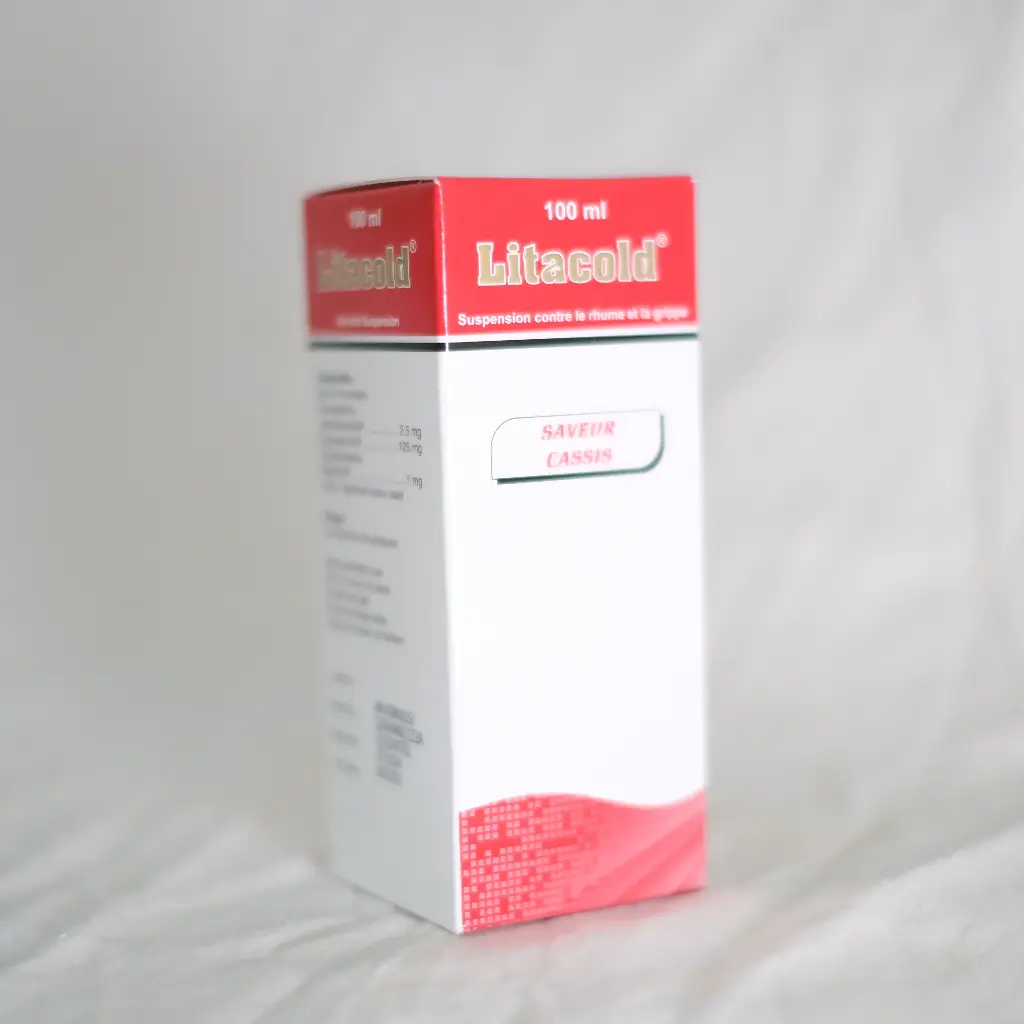 Paracétamol 125mg + Phényléphrine 2.5mg + Chlorphénamine 1mg - F/100mL