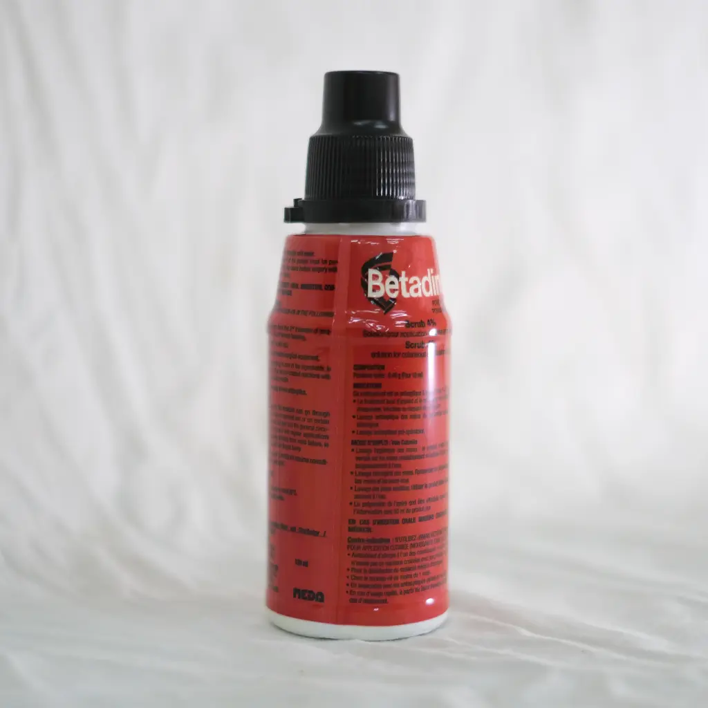[POVIOD_04%/_SC_CU] Povidone Iodée 04% (Bétadine Rouge) - F/125mL